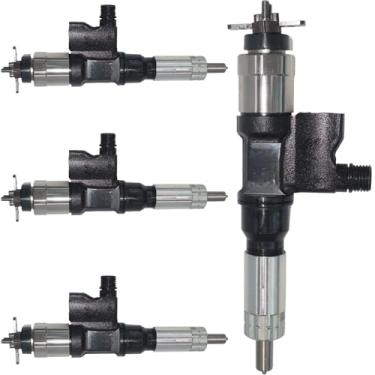 Imagem de HATRYIDA Injetor Common Rail 4PCS 9709500547 para Hitachi ZX200-3-HCMC ZX200-3F ZX210-3-AMS ZX210-3-HCME ZX210H-3 ZX210H-3-HCMC ZX210H-3F ZX210K-3 ZX210K-3 ZX210H-3 0K-3-H Escavadeira CMC ZX210L-3