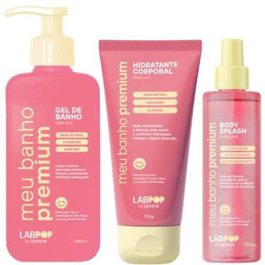 Imagem de Kit Sabonete Liquido Com Hidratante e Body Splash Belle Pink Labotrat