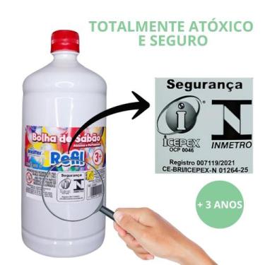 Imagem de Refil Liquido Bolha de sabão Atóxico Bolinha de Sabão Brinquedos Armin