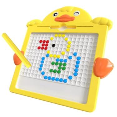 Imagem de Lousa Mágica Magnética Infantil Educativa Quadro de Desenho Interativo Portátil com Caneta – Brinquedo Criativo e Educativo para Crianças Aprenderem e Se Divertirem