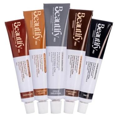 Imagem de Tintura para Sobrancelhas e Cílios Beautify Pro 20g - Cor Intensa e Du