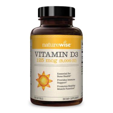 Imagem de D3 Vitamin 125 Mcg  5,000Iu  360 Softgel Naturewise