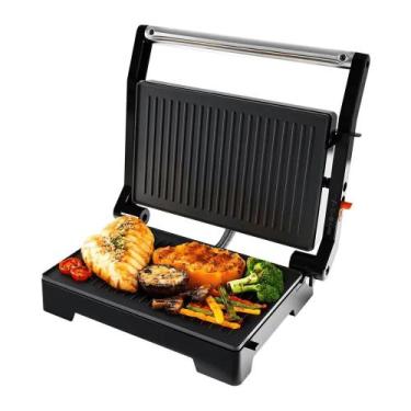 Imagem de Grill Multiuso Cadence GLR616 Duas Chapas 1000W 127V, Preto, 110V