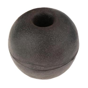 Imagem de harayaa Bola flutuante de corda 15 cm, bola flutuante de água, marcador de pesca para passeios de barco, de natação, piscina, linhas de aviso de natação, Preto