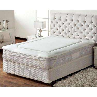 Imagem de Protetor Colchão Solteiro Pillow Top Toque Aveludado 90X140C