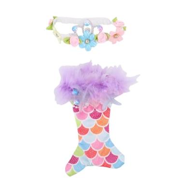 Imagem de TOPINCN Conjunto de Roupas de Boneca, Vestido de Boneca Estilo Sereia Com Cauda de Peixe, Roupas de Moda para Colecionador para 6,7 ​​polegadas, Linda Estatueta de Fantasia de Princesa