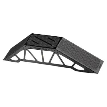 Imagem de Kokiya Acessórios para ponte de rampa de obstáculos de carro RC Ponte lateral única para TRX4M SCX24, Preto
