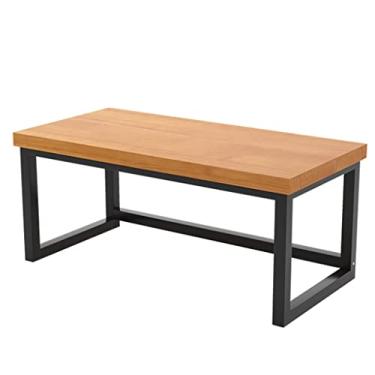 Imagem de 5sssallefaa Mesa de escritório estilo industrial madeira de pinho mesa de computador de escritório, bancada pessoal de 5 cm de espessura, comprimento 80-180 cm opcional (espessura 5 cm 120 x 60 x 75