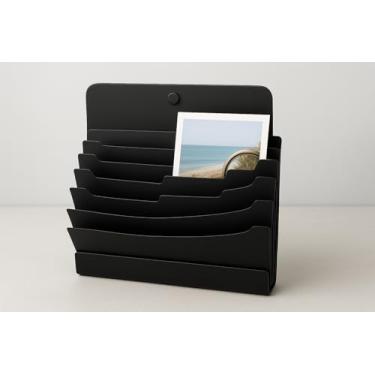 Imagem de Pasta Sanfonada Organizadora Pastel A4 – 5 Divisórias Expandível (Preto)