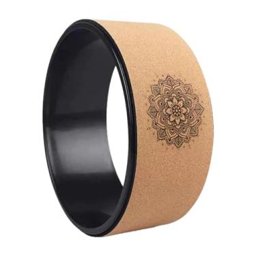 Imagem de Fenteer Roda de ioga, rolo traseiro macio, equipamento de fitness portátil, círculo de pilates, maca auxiliar para exercícios de dança