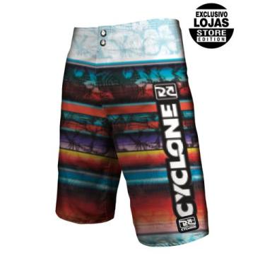 Imagem de Bermuda Cyclone Água North Chess Flower, Branco, 40