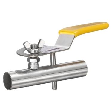 Imagem de PATIKIL Amortecedor de duto de 7/8 polegadas, ajuste manual de aço inoxidável 304, amortecedor de volume de fluxo de ar para ventiladores, exaustores, exaustores, sistemas de ventilação HVAC