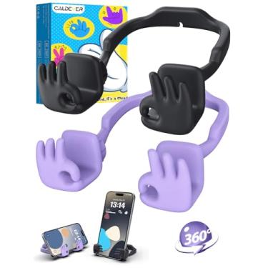 Imagem de Meias de Natal para adolescentes, meninas, crianças, mulheres: 2 pacotes de presentes engraçados, suporte de celular OK para mesa, adolescentes, adultos, esposa, mãe, filha, presentes de aniversário