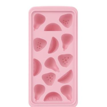 Imagem de Forma De Gelo Molde Plástico 14 Un Frutas Gelatina Sorvete Chocolate S