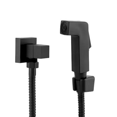 Imagem de Ducha Higiênica Giratória Completa Preto Fosco 1/4 de Volta - Jiwi