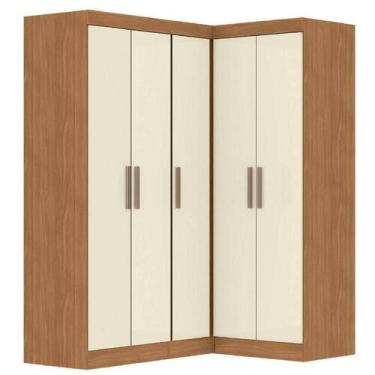 Imagem de Guarda Roupas Modulado de Canto Madrid com 5 Portas Maxel, Madeirado/O