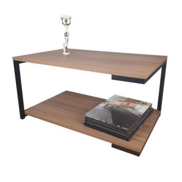 Imagem de Mesa de Centro Strassis Design SD-3090 Metal e MDF cor Preta