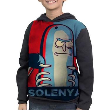 Imagem de Moletom Infantil Rick Sanchez Rick And Morty Solenya - smoke, Preto, 6