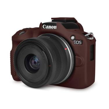 Imagem de Capa de câmera Rieibi EOSR50 EOS R50 Silicone Coffee Color