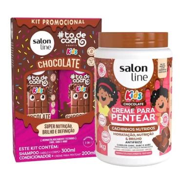 Imagem de Chocolate Salon Line Kit com Shampoo, Condicionador e Creme de Pentear