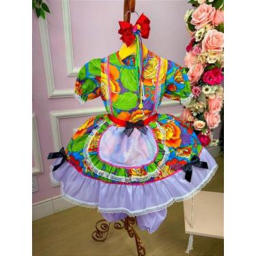 Imagem de Vestido Junino Tropical Rafinha - Estilo e Conforto para Festas Junina