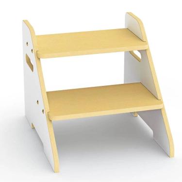 Imagem de Escada Infantil Montessoriana Banquinho Madeira Pia Banheiro