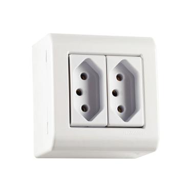 Imagem de Caixa Com Tampa 2 Tomada 2P+T 20A/250V