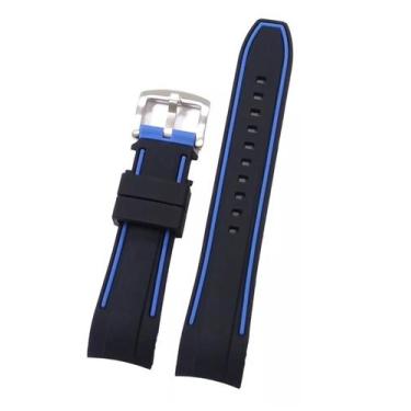 Imagem de Pulseira Para Relógios Terminal Curvo Silicone.LC114-H6 - Marcofox, Pr