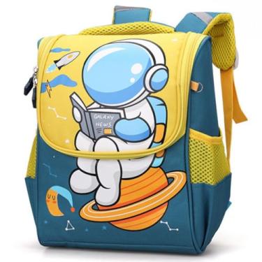 Imagem de Mochila Escolar Infantil Pré Escola Astronauta Amarela