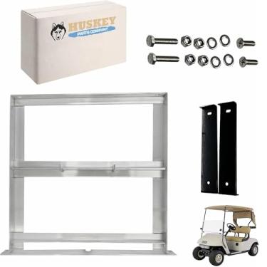 Imagem de Huskey EZGO carrinho de golfe alumínio bandeja parafuso no design para EZGO 1994+ medalhista TXT, Freedom TXT e Valor 36V/48V modelos de carrinhos de golfe elétricos