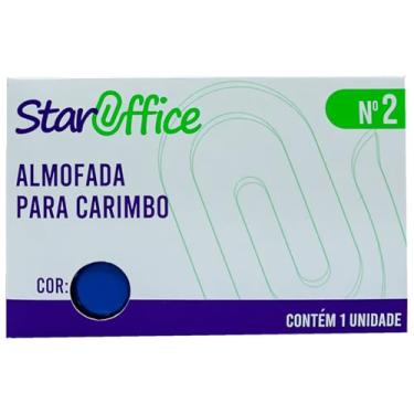 Imagem de Almofada para Carimbo N°02, Azul, Staroffice