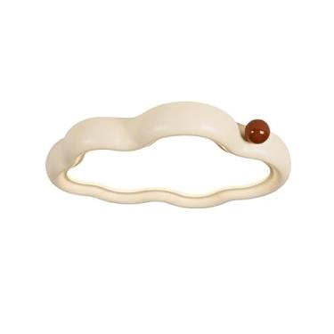 Imagem de Luz de teto Luminária de teto em formato nuvem criativa e simples, estilo retrô francês para quarto