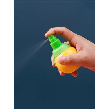 Imagem de 1 pacote de pulverizadores de suco cítrico de limão, spray manual de laranja para sabor fresco, design de parafuso fácil com silicone platinado e ABS, perfeito para saladas, frutos do mar, coquetéis e