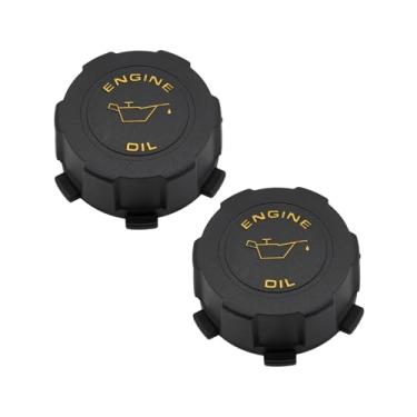 Imagem de LESHIAUTO 2 tampas de enchimento de óleo de motor compatíveis com International ProStar Kenworth T660 T680 T700 T800 Vidro W900B Aerocab Peterbilt 367 386 387 388 389 567-SBA 567-SFA 579 587