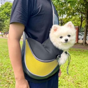 Imagem de Bolsa para transporte de animais de estimação, bolsa de ombro para cães pequenos, mochila de gato para viagens ao ar livre, adequada para cães e gatos pequenos