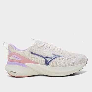 Imagem de Tênis Mizuno Glow 3 Feminino, Off white, 34