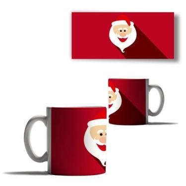 Imagem de Caneca Porcelana Feliz Natal Papai Noel Boneco Neve Arvore 3 - Enjoy S