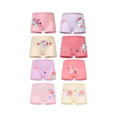 Imagem de Calcinhas De Algodão Para Meninas Com Estampa De Unicórnio, Pacote Com