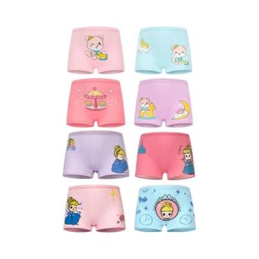 Imagem de Calcinhas De Algodão Para Meninas Com Estampa De Unicórnio, Pacote Com