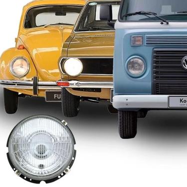 Imagem de Farol Principal Dianteiro VW Fusca Kombi Passat Vidro 73/13
