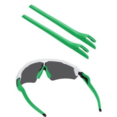 Imagem de BLAZERBUCK Meias auriculares de substituição para óculos de sol Oakley Radar EV Path/Pitch - Verde escuro