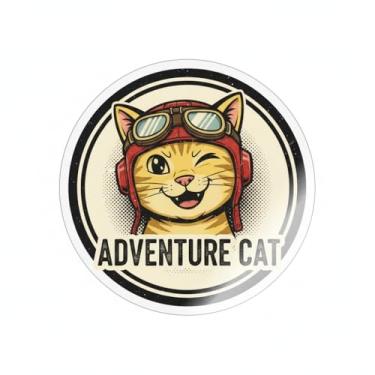 Imagem de Adesivo Decorativo para Carro e Moto, Modelo Gatinho (Adesivo49)