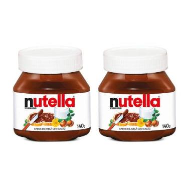 Imagem de Kit 2 Creme Avelã Nutella Ferrero 140g cada