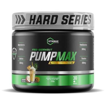 Imagem de Pré Treino Pump Max 210g Vitamax Nutrition Sabor:Pina Colada