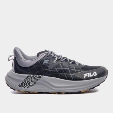 Imagem de Tênis Fila Racer Skytrail Masculino, Preto, Cinza, 40