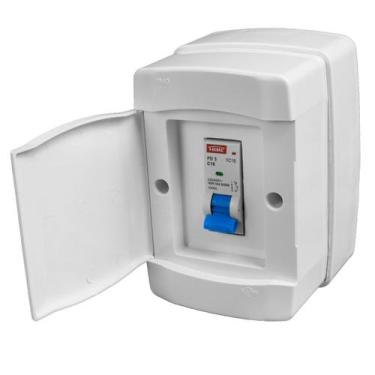 Imagem de Kit Quadro de Distribuição Sobrepor Ilumi Disjuntor Unipolar DIN FD 1P