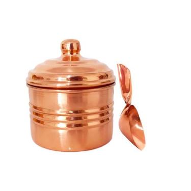 Imagem de Açucareiro de Cobre com Colher - IMPÉRIO DO COBRE