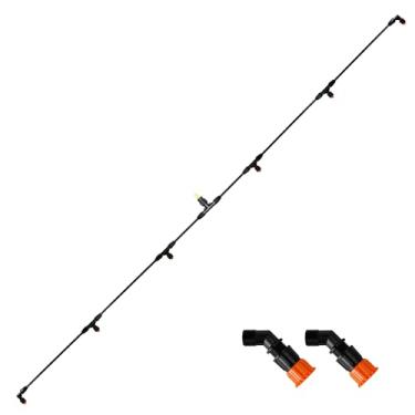 Imagem de Varinha de polilança de 6 bocais com encaixe de latão de 0,6 cm, lança de pulverizador ATV, acessório de pulverizador agrícola e de cobertura ampla para tratores/UTVs