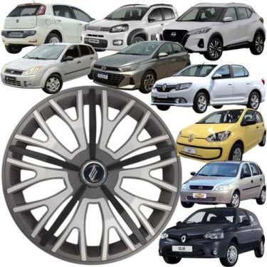 Imagem de Calota Sportiva Modelo Triton Sport Aro 14 polegadas Graphite/Silver/B