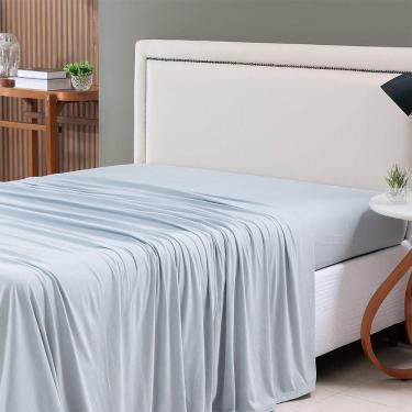 Imagem de Lençol De Cima Avulso Minimal Liso King 01 Peça Malha 100% Algodão - Cinza